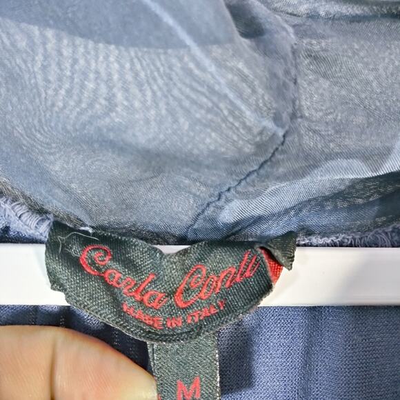 Carla Conti Silk Floral Lined Sleeveless Blouse Size M - Picture 5 of 5